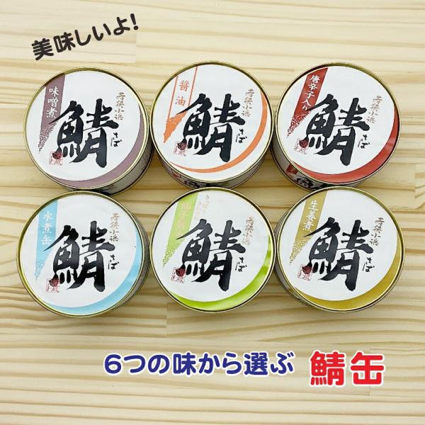 6つの味から選ぶ！鯖缶 鯖街道 さば缶 鯖缶 サバ缶 缶詰 鯖 サバ 福井 若狭 小浜 オリジナル