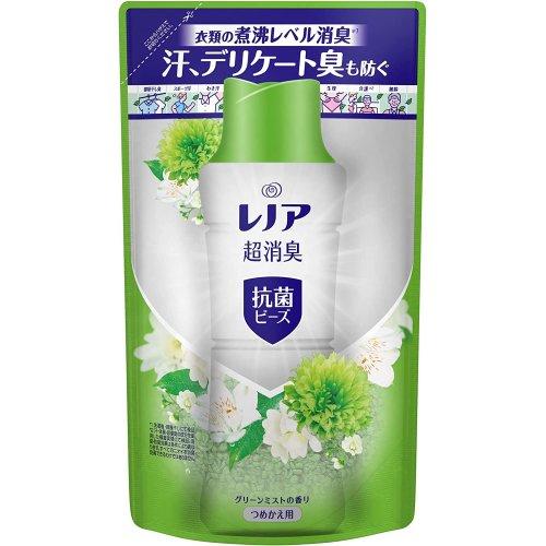 レノア　超消臭　抗菌ビーズ　グリーンミストの香り　430ml　つめかえ用