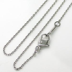 プラチナ　純チタン　チェーンネックレス Red string 純チタン ネックレス チェーン 50cm (プラチナ