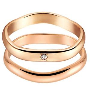 結婚指輪 マリッジリング 18金ピンクゴールド マリッジリング 結婚指輪 ダイヤモンドリング