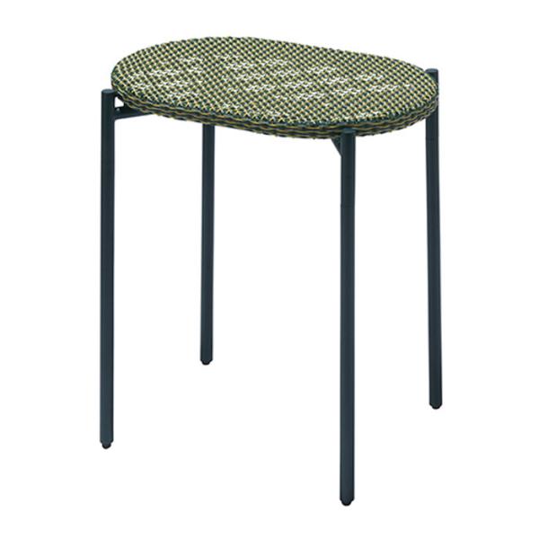 ガーデンファニチャー テーブル WA-テーブル グリーン 緑 横690×奥行465×高さ730mm ...