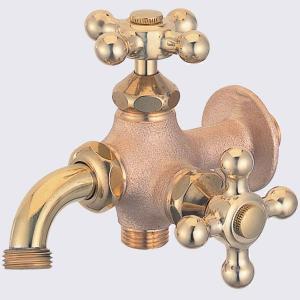 カクダイ 水栓金具 カクダイ 705-016-CU 双口ホーム水栓 レトロ カクダイ 水栓金具 カクダイ 705-016-CU 双口ホーム水栓 レトロ