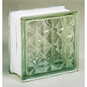 ブロックガラス 塀 壁飾りガラスブロック ダイヤモンドー95(JB2-19507