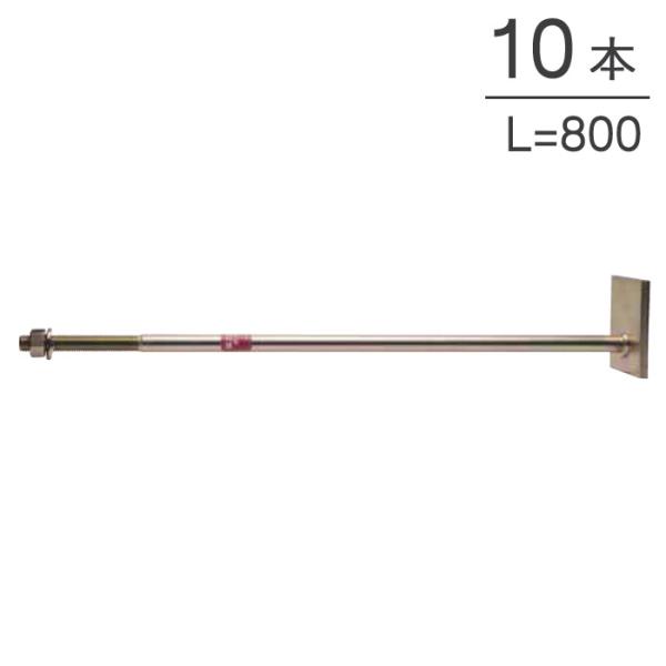 オメガー ホールダウン 偏心座金付ボルト2 M16×800mm AF5H80 10本単位 六角ナット...