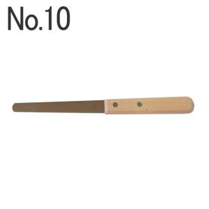 コーキング ヘラ ステンレス 木柄 No.10 先端幅10mm