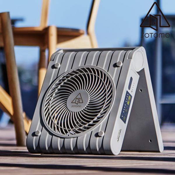 ソーラー 扇風機 屋外 ソーラーパネル 太陽光充電 充電式 防水仕様 ソーラーパワーファン 2 幅2...