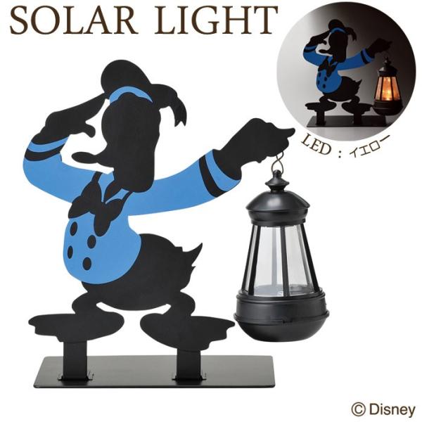 ソーラーライト LED ガーデンライト ディズニー シルエットソーラーライト ドナルド 光センサー付...