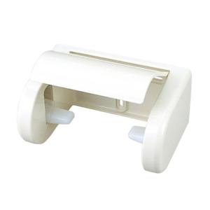 トイレットペーパーホルダー おしゃれ ABS樹脂 ホワイト 白 W170×H84×D115 抗菌仕様 トイレ ねじ式