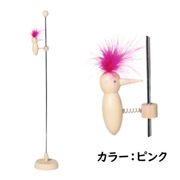 きつつき人形・ピンク GK0580 ゴルネストアンドキーセル 木のおもちゃ 音 ドイツ 出産 御祝 ...