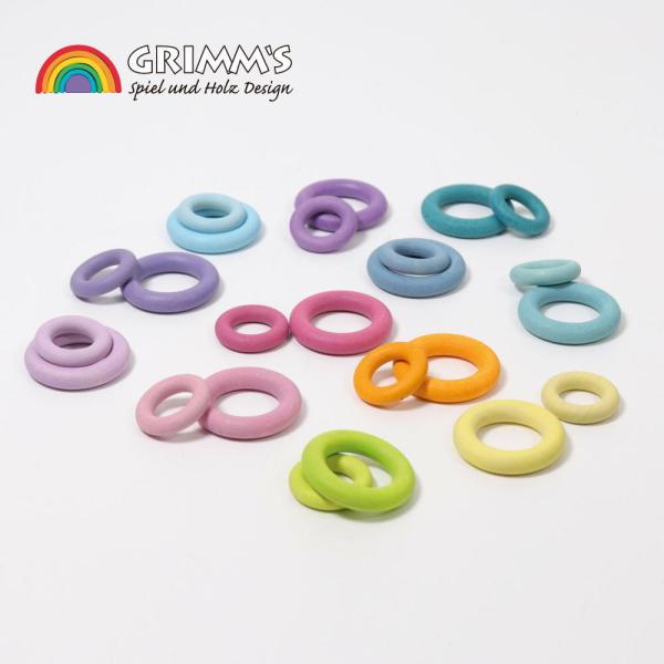 グリムスリング・パステル GM10163 木のおもちゃ GRIMM'S社 グリムス ドイツ 知育 積...