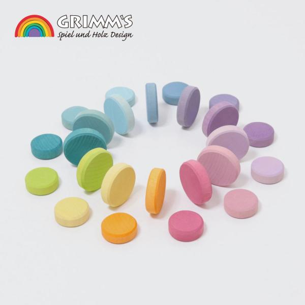 グリムスコイン・パステル GM10311 木のおもちゃ GRIMM'S社 グリムス ドイツ 知育 積...