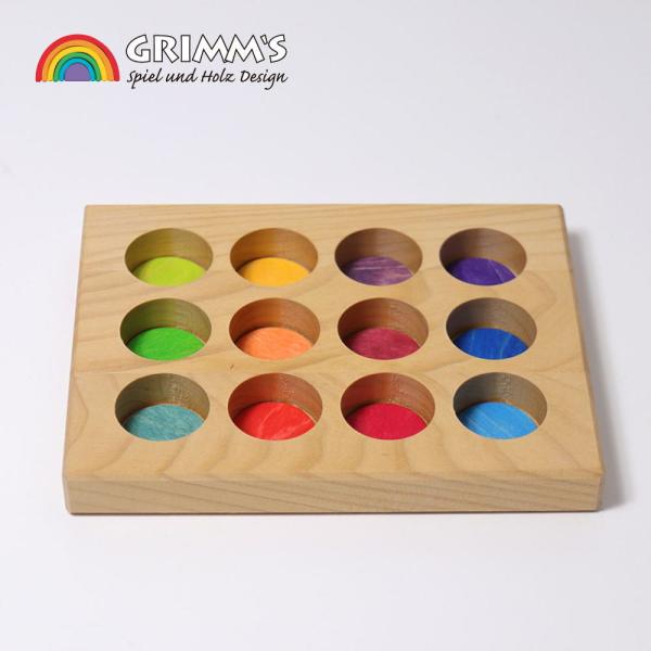 ソーティングボード・レインボー GM10576 木のおもちゃ GRIMM'S社 グリムス ドイツ 知...