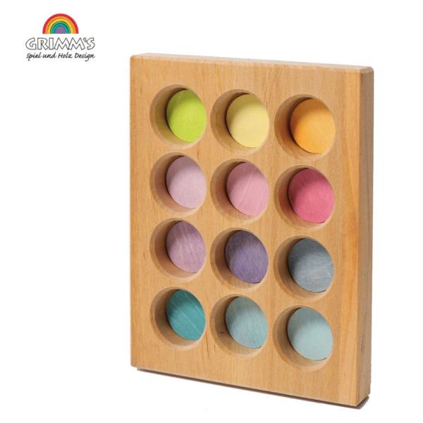 ソーティングボード・パステル GM10577 木のおもちゃ GRIMM'S社 グリムス ドイツ 知育...