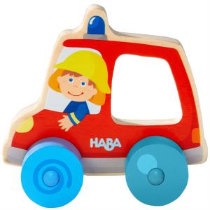 ハンドカー・消防車 HA306363 HABA ハバ 木のおもちゃ 赤ちゃん ベビー 玩具 ドイツ 出産 祝 誕生日 プレゼント｜e-interia