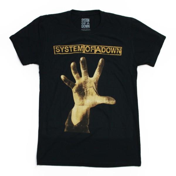 SYSTEN OF A DOWN Tシャツ  SYSTEM HAND　黒