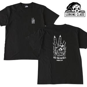 半袖 Tシャツ メンズ  大きいサイズ LURKING CLASS 西海岸 アート SEE YOU IN HELL Black｜e-issue