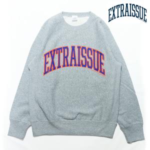 EXTRAISSUE エクストライシュー　クルーネック グレー　裏起毛｜e-issue