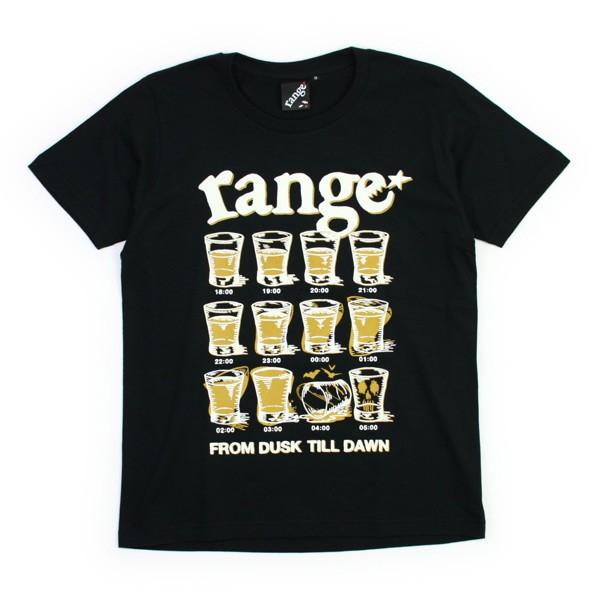 range  Tシャツ  Drink from dusk till dawn　黒