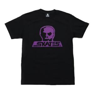 SKULL SKATES Tシャツ パープルロゴ　2色BLACK・WHITE