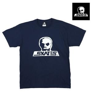 SKULL SKATES Tシャツ BURBS　Navy x White 半袖　Tシャツ 　スカルス...