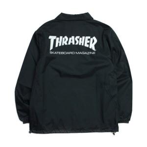 THRASHER　コーチジャケット   MAG　 黒　(スラッシャー)｜e-issue