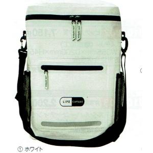 ＜LIFE CAPSULE＞防災リュック２WAY+STAND25（色ホワイト、容量25L）バッグ単体　1個｜e-item679p