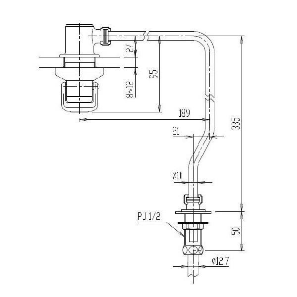 【LIXIL】INAX 水栓部品 プッシュ式水栓部 LF-72P　商品金額￥30,000以上購入で送...