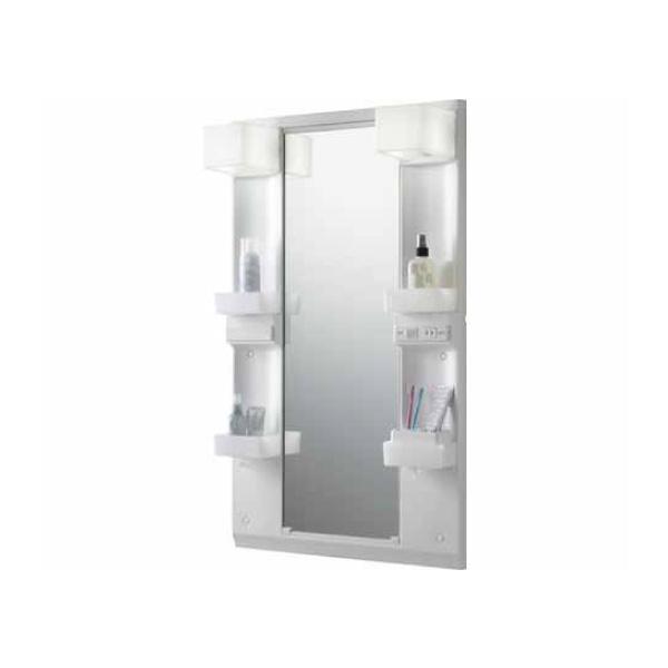 LIXIL リフラ ミラーキャビネット 間口600mm 1面鏡 LED照明(ロングミラー)タイプ 全...