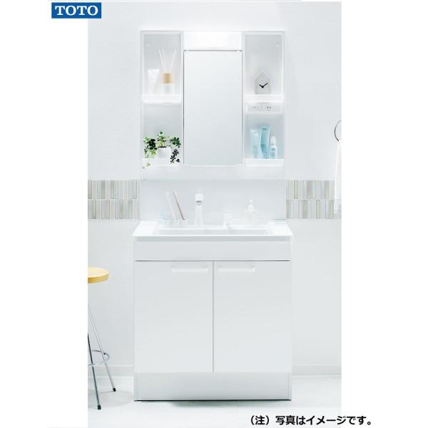 TOTO 洗面化粧台 KE １面鏡+両開き 75ＣＭ巾 LDCG075BAGEN2A + LMCG0...