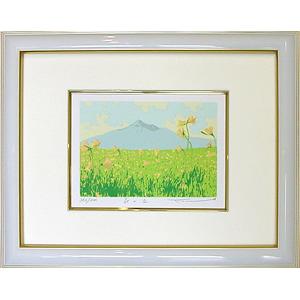 本間武男 版画【ポプラ】 シルクスクリーン 美術 芸術 minnade-ganbaro.jp