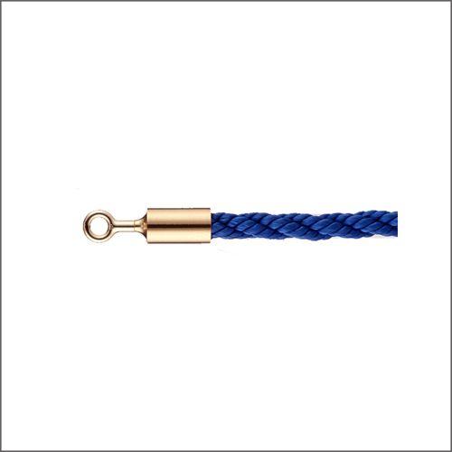 ガイドロープ 誘導ロープ 25OG ブルー Ｌ1200mm Oフック（ゴールド）