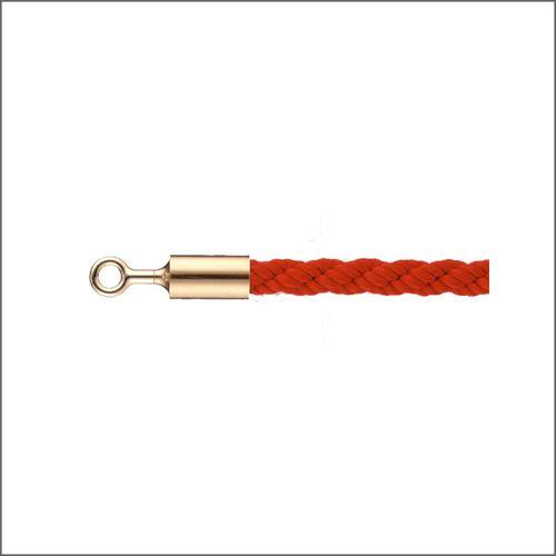 ガイドロープ 誘導ロープ 25OG レッド Ｌ1200mm Oフック（ゴールド）