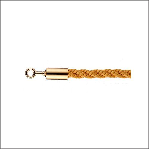 ガイドロープ 誘導ロープ 25OG イエロー Ｌ1200mm Oフック（ゴールド）