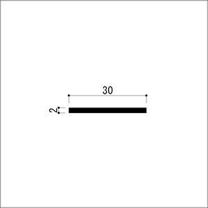 アルミフラットバー 2mm 平角棒 2x30x...の詳細画像1