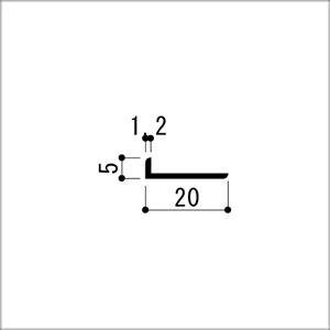 アルミアングル 不等辺 1.2x5x20x36...の詳細画像1