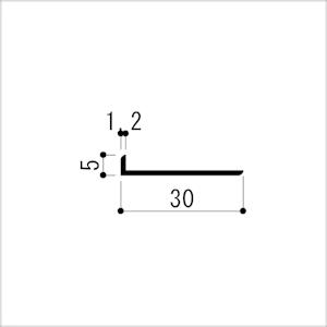アルミアングル 不等辺 1.2x5x30x36...の詳細画像1