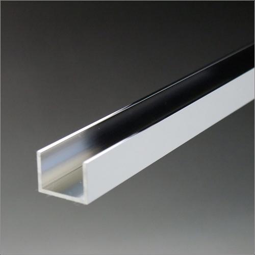 アルミチャンネル 1.0x14（内寸12）x10x1820mm クロームメッキ