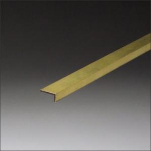 真鍮アングル 不等辺 0.8x10x60x2000mm ゴールド 磨き(#400 