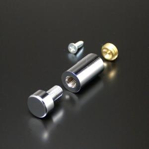 化粧ビス セット 15mm パイプ長 30mm 真鍮製 フラットタイプ EPA-A15F-30 クローム｜e-kanamono