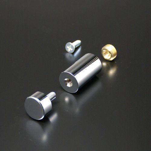 化粧ビス セット 12mm パイプ長 15mm 真鍮製 フラットタイプ EPA-M12F-15 クロ...