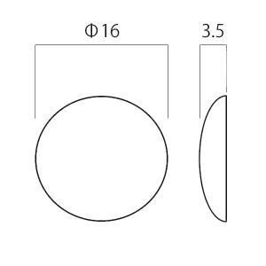 セットキャップカバー 16mm ダークグレーの詳細画像1