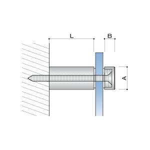 化粧ビス 12mm セット パイプ長 10mm...の詳細画像1