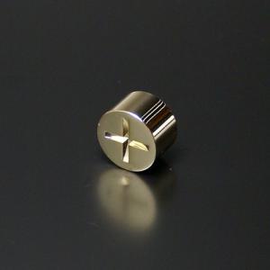 化粧ナット 12mm 真鍮製 クロスタイプ EPN-M12C ゴールド｜e-kanamono