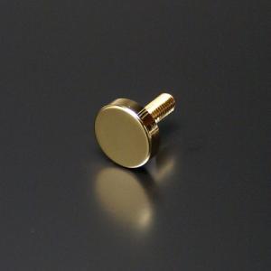 化粧ビス M6 10mm ボルト長 25mm 真鍮製 フラットタイプ EPS-E10F-25 ゴールド｜e-kanamono