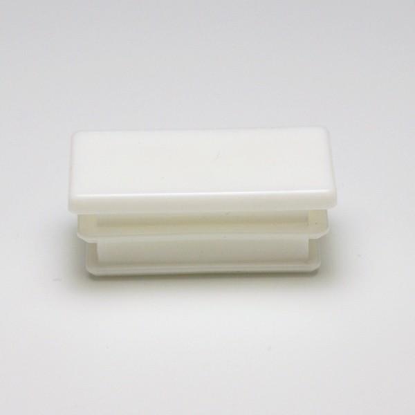 パイプキャップ 樹脂 100x50mm 不等辺角パイプ用 厚み1.2〜2.3mm用  白 ホワイト