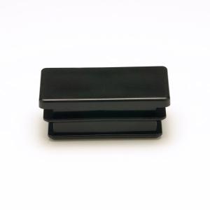 パイプキャップ 樹脂 90x30mm 不等辺角パイプ用 厚み1.2〜1.6mm用  黒 ブラック｜オンラインショップ e-金物