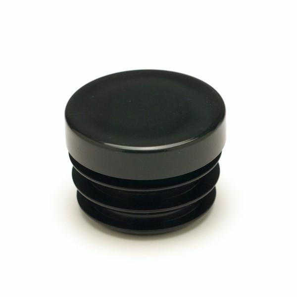 パイプキャップ 樹脂外径φ76.3mm 丸パイプ用 厚み2.8〜3.2mm用  黒 ブラック