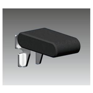 リーフ棚柱 KTR-2R用 専用棚受 シルバー 黒ラバー付 100個ケース入