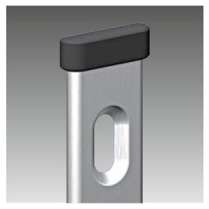 エンドキャップ リーフ棚柱 KTR-2R用 ブラック