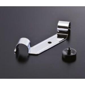 組立パイプシステム UPS-13C 13mm丸パイプ用 連続棚受（ゴムクッション付属） クロームメッ...